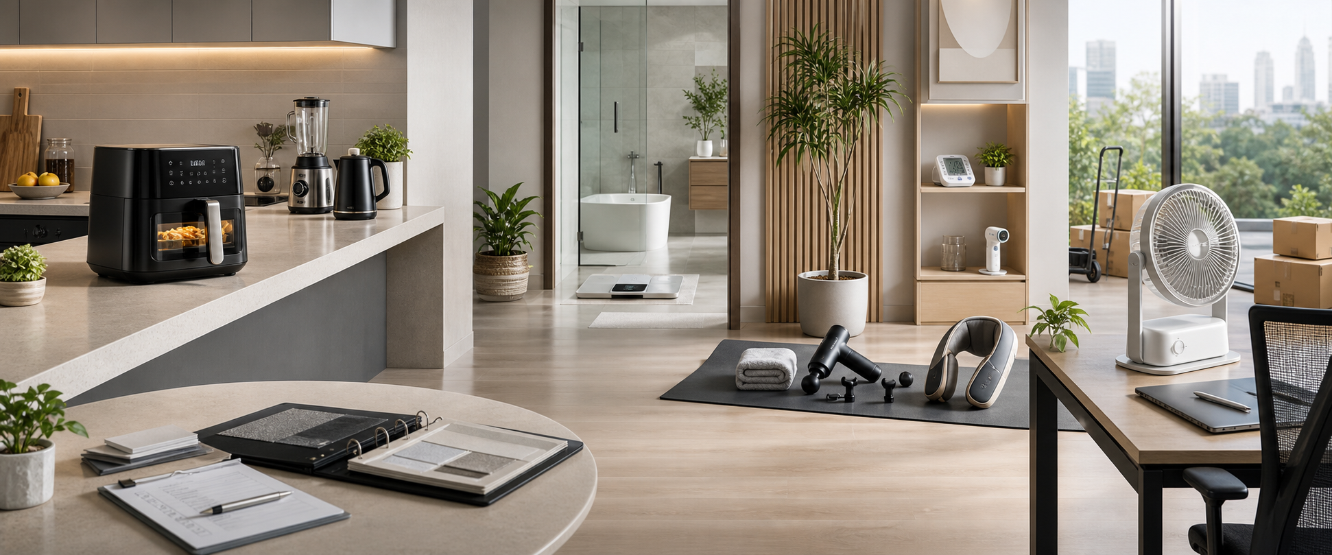 ModernHome Wellness B2B home appliance sourcing showroom
